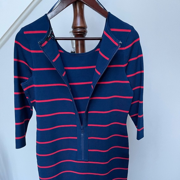 NWOT Pink Tartan Midi Dress - Picture 5 of 10